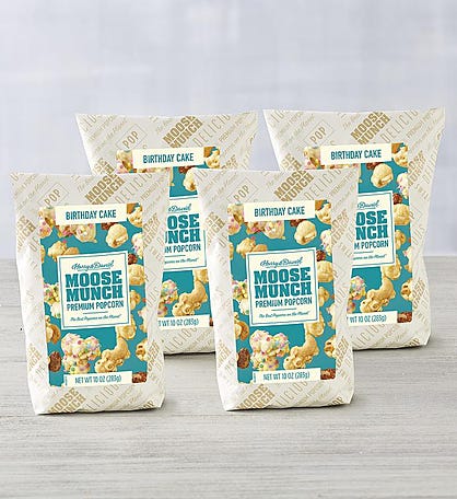 Moose Munch® Premium Popcorn - Birthday Cake 4-Pack 